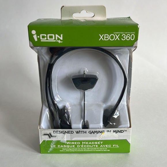Xbox 360 Wired Headset / New / iCON - Picture 2 of 7